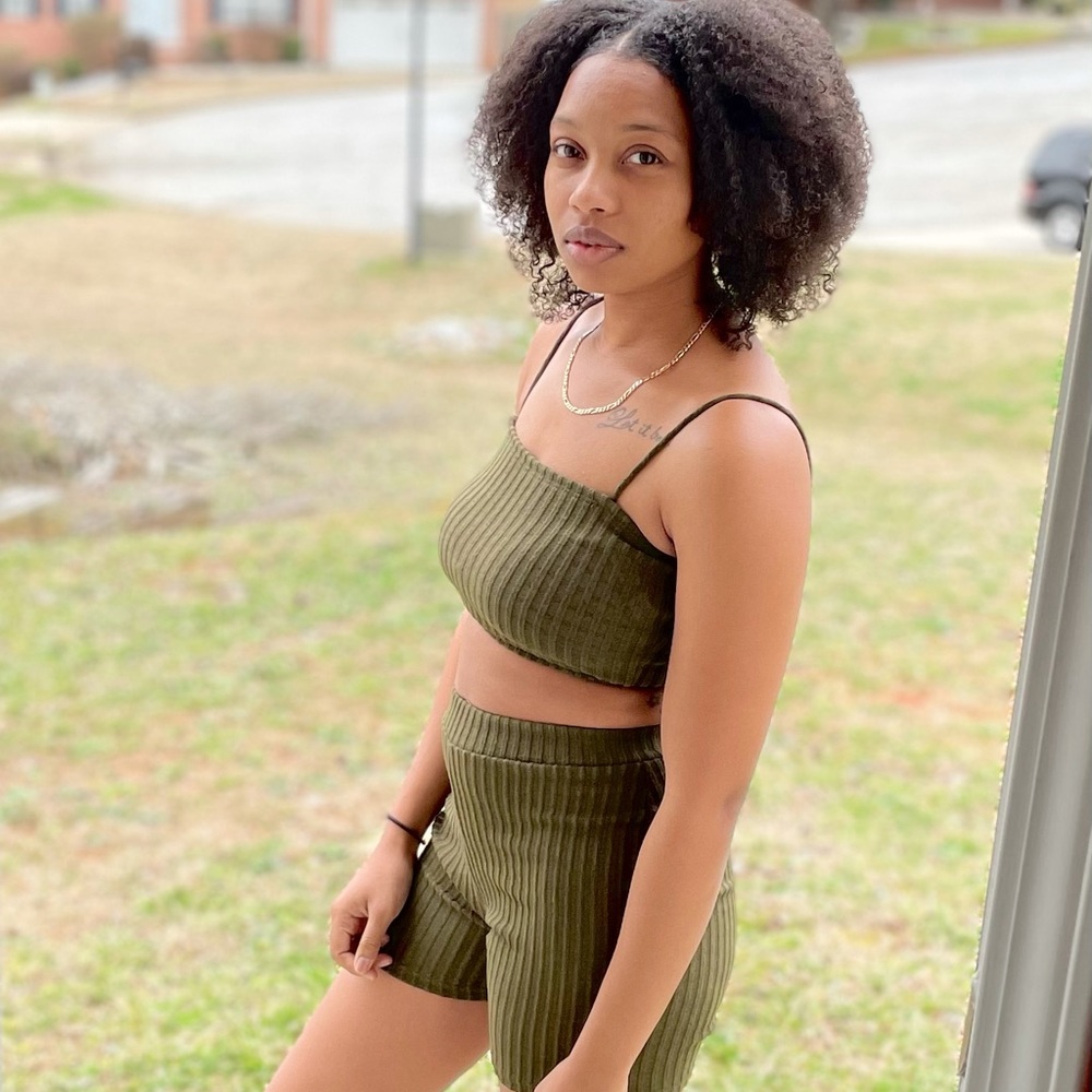 Spaghetti strap two piece